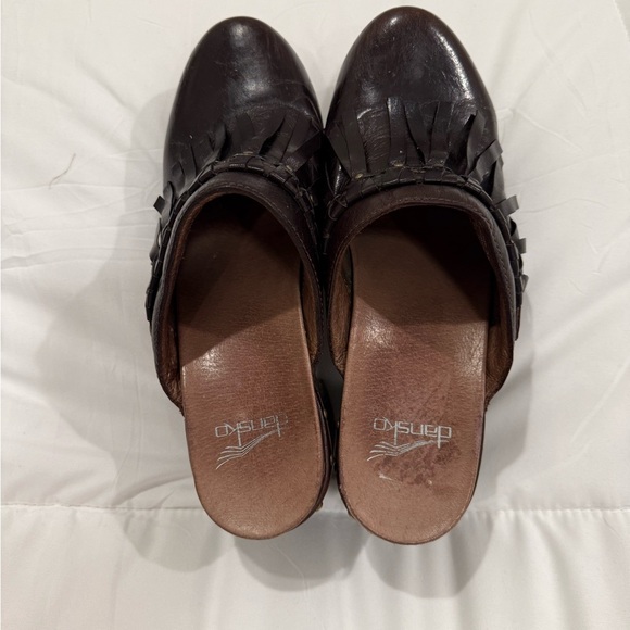 Dansko Deni Mule Women’s Size 37 (US 6.5–7) Chocolate Brown Full Grain Leather - Picture 4 of 7